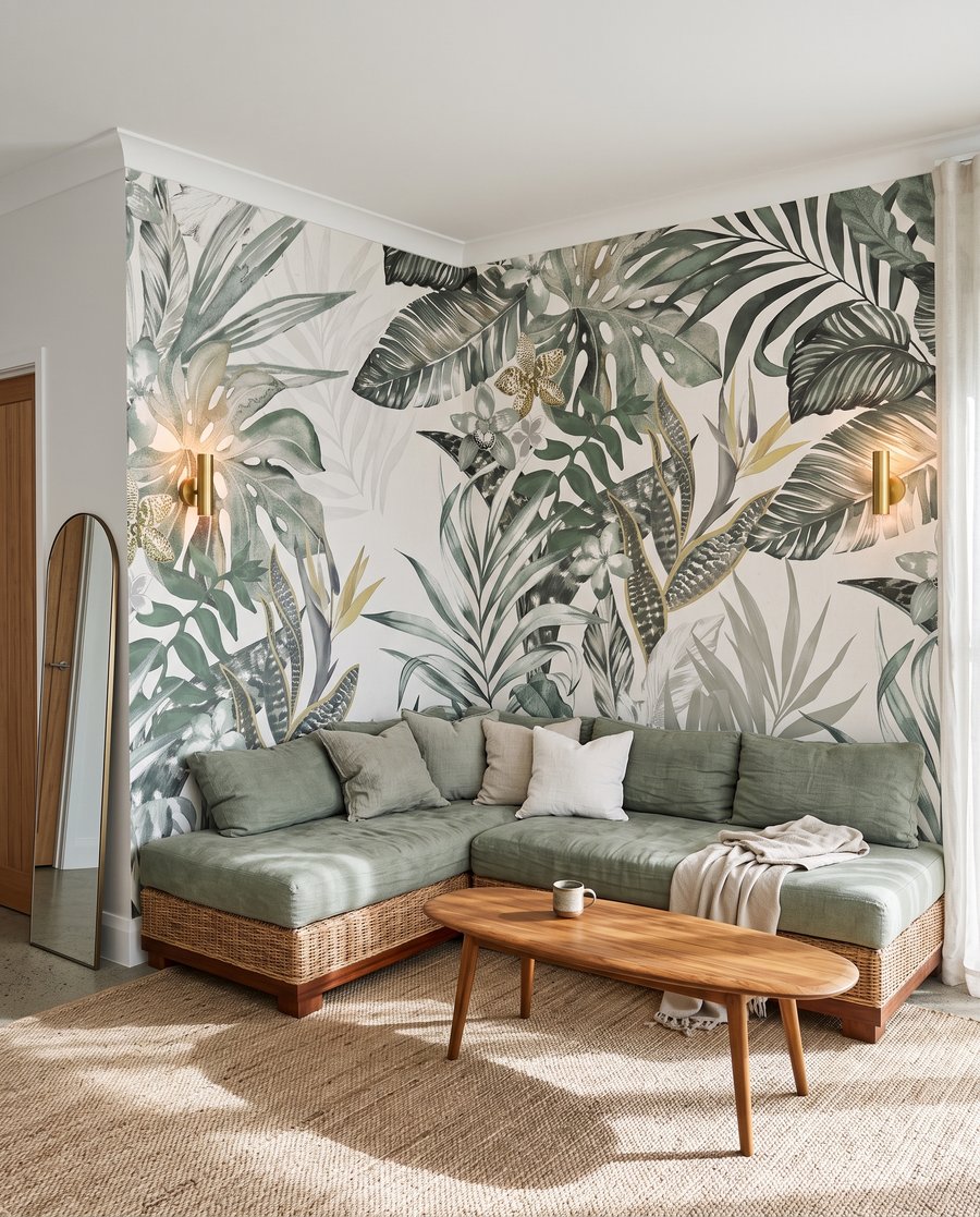 Folhas tropicais em linhas — interior 7