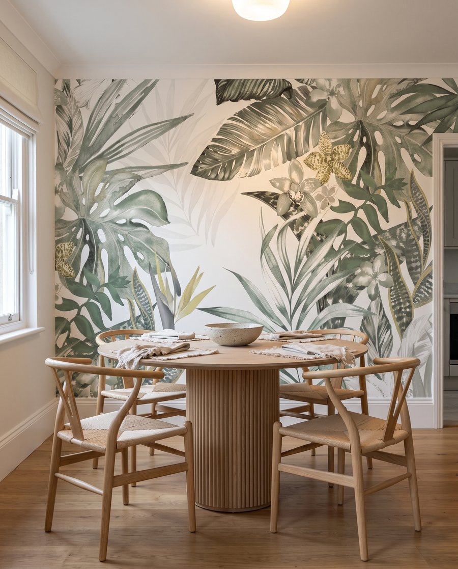 Folhas tropicais em linhas — interior 8