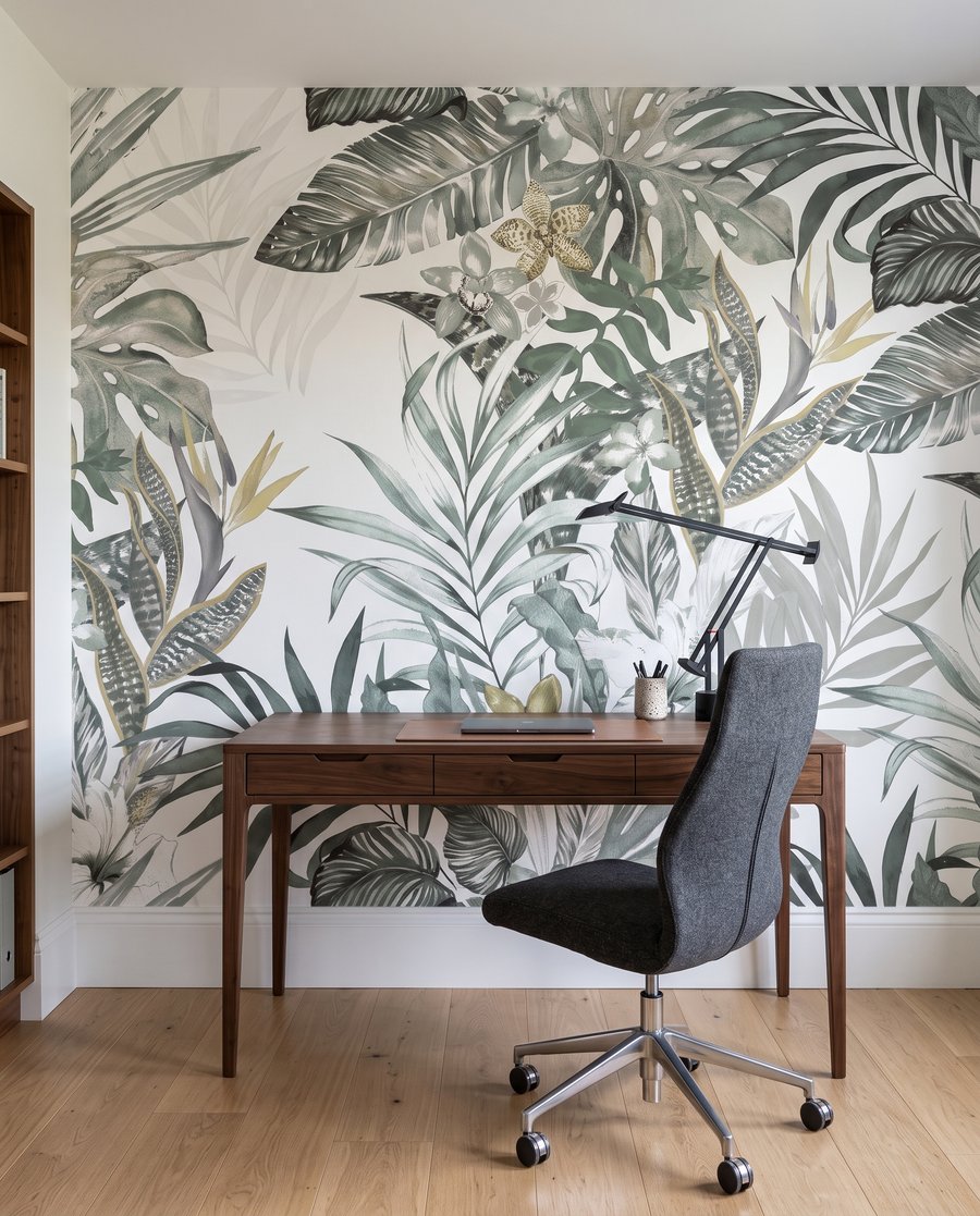 Folhas tropicais em linhas — interior 9