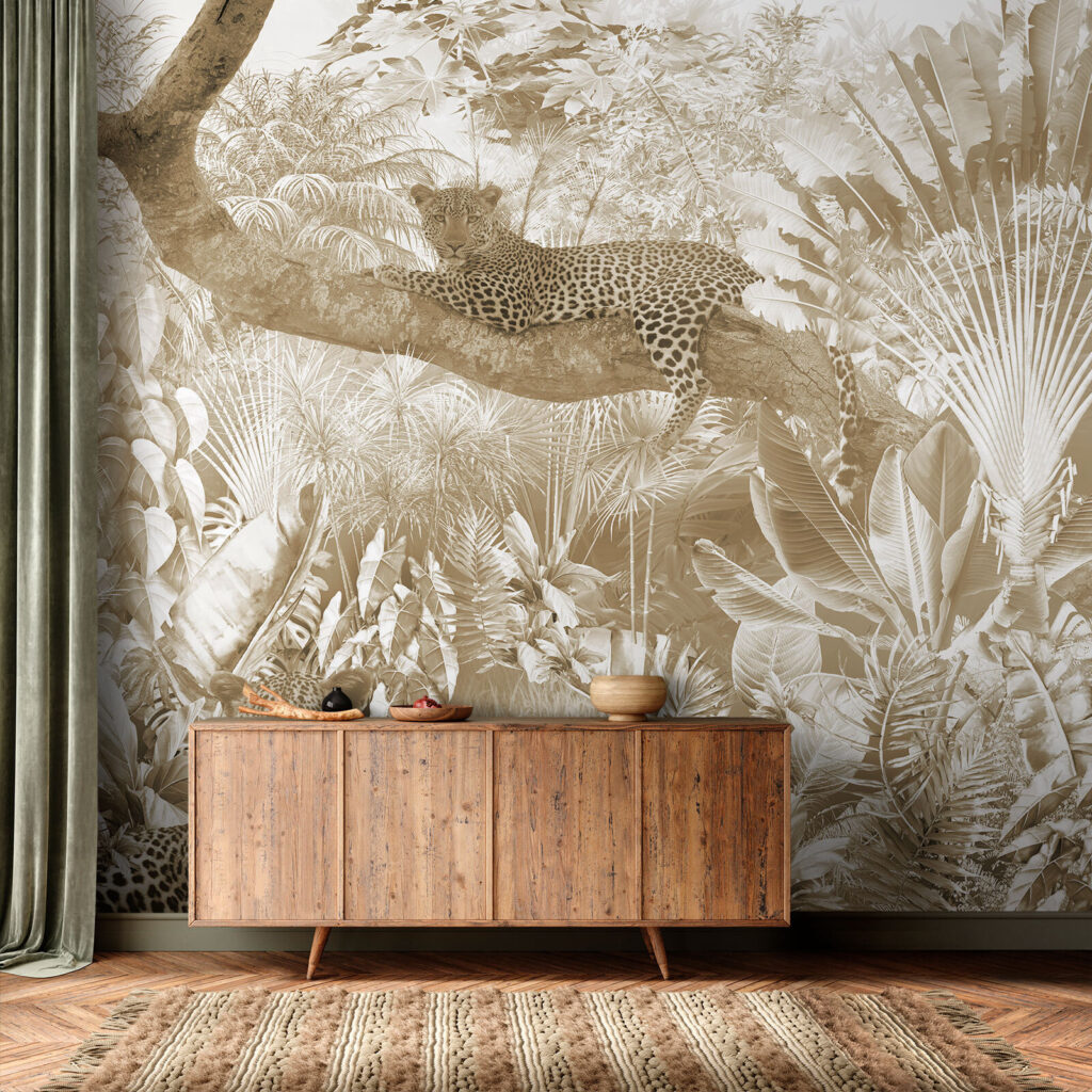 Leopardo em tons terrosos — interior 2