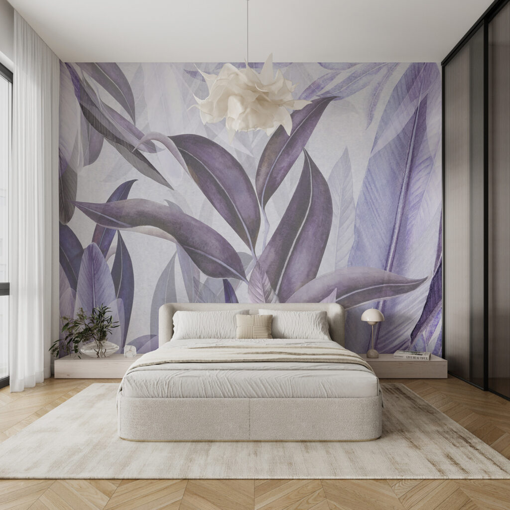 Folhas longas em pastel — interior 1