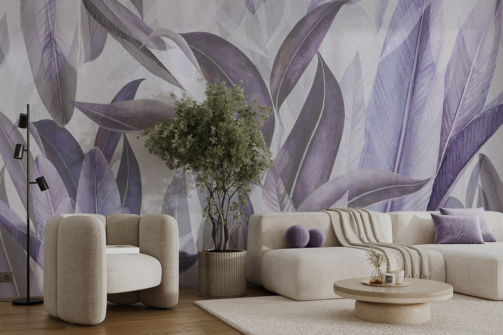 Folhas longas em pastel — interior 3