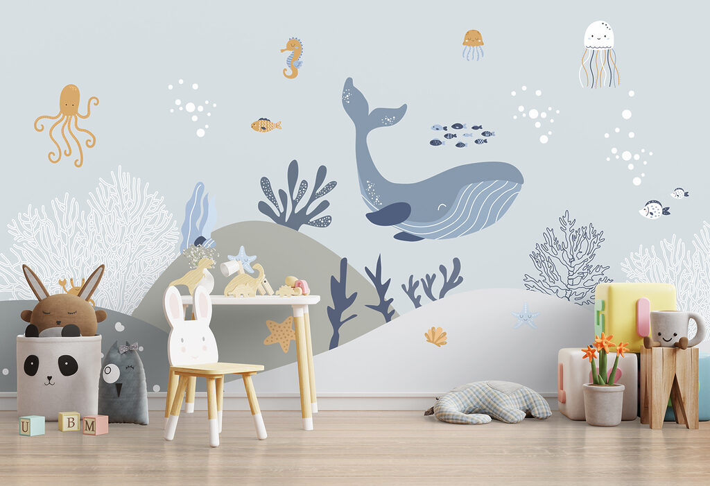Baleia entre criaturas marinhas — interior 7