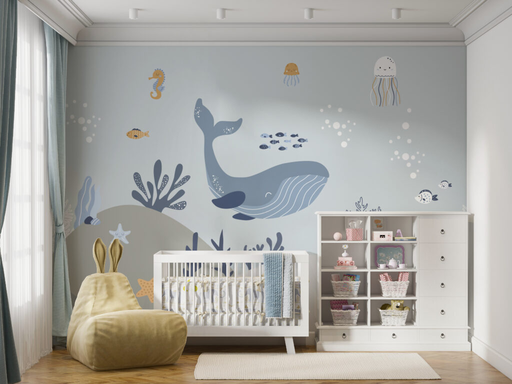 Baleia entre criaturas marinhas — interior 5