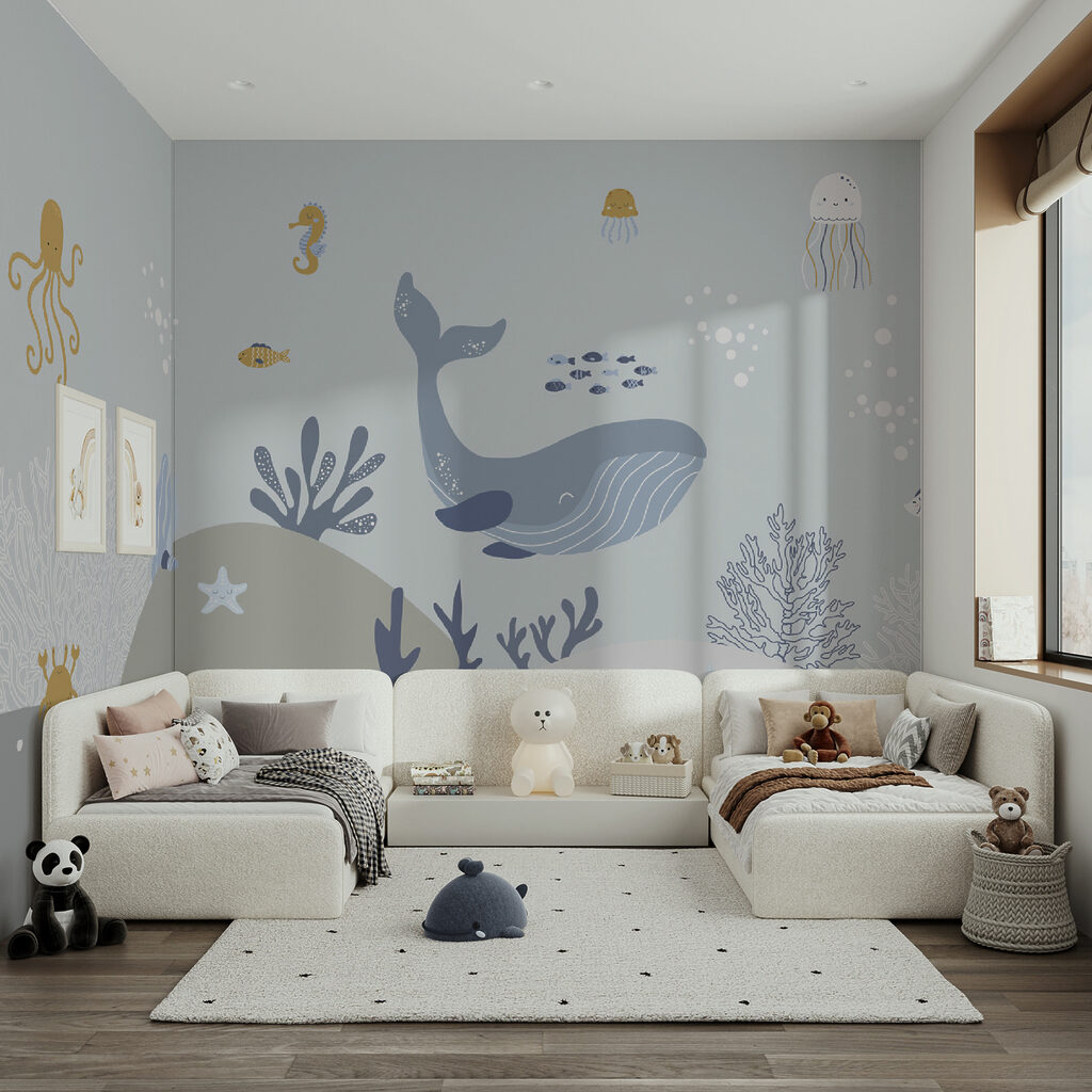 Baleia entre criaturas marinhas — interior 8