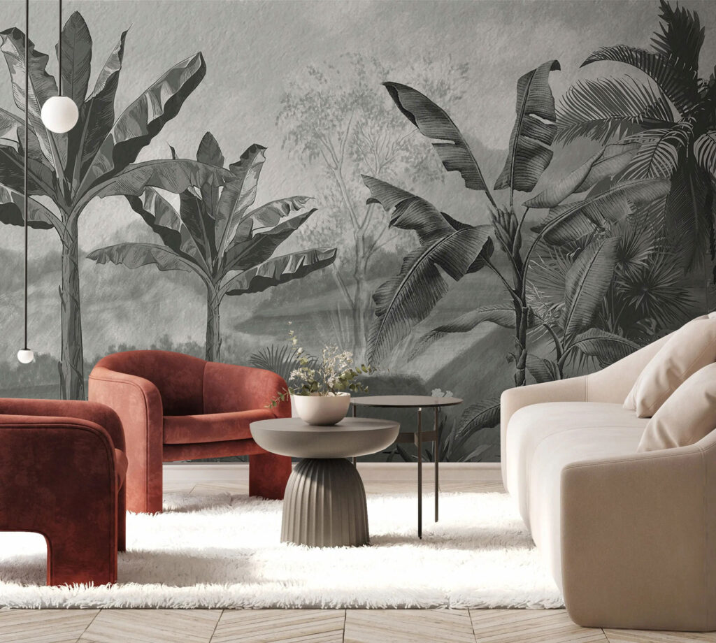 Selva em pinceladas cinzentas — interior 2