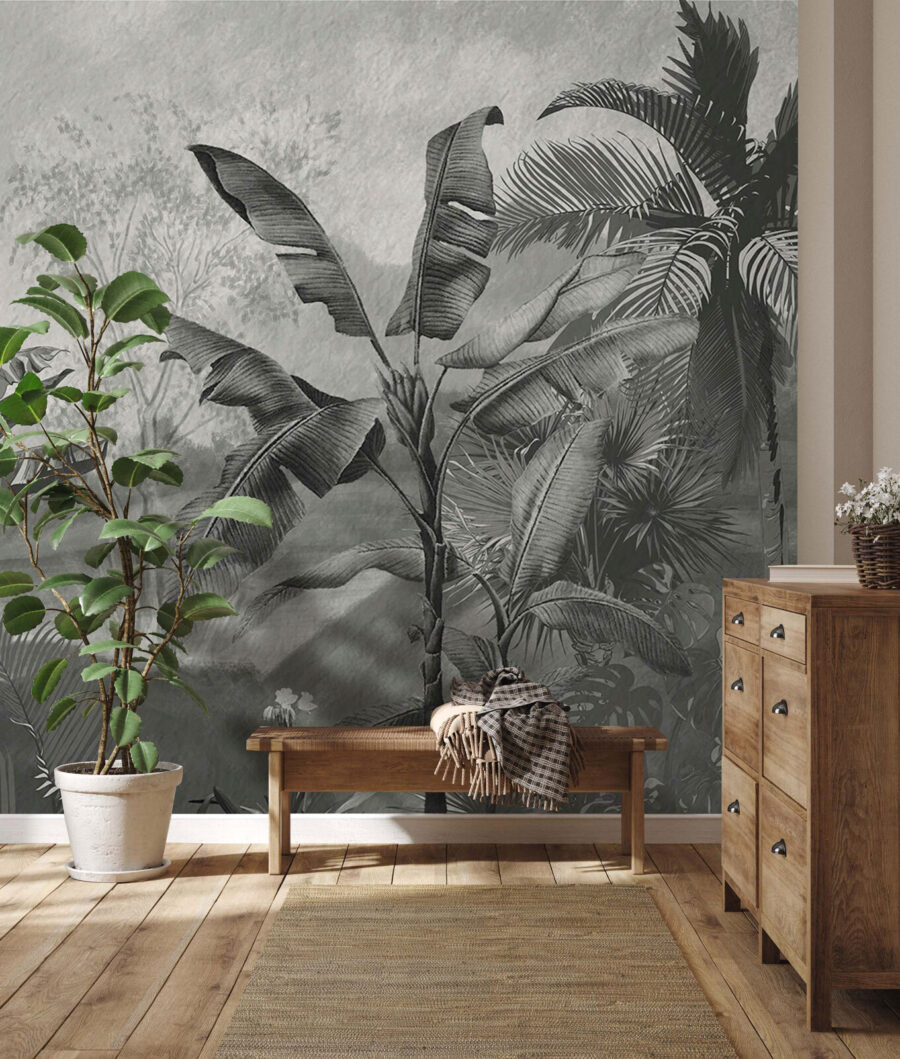 Selva em pinceladas cinzentas — interior 3