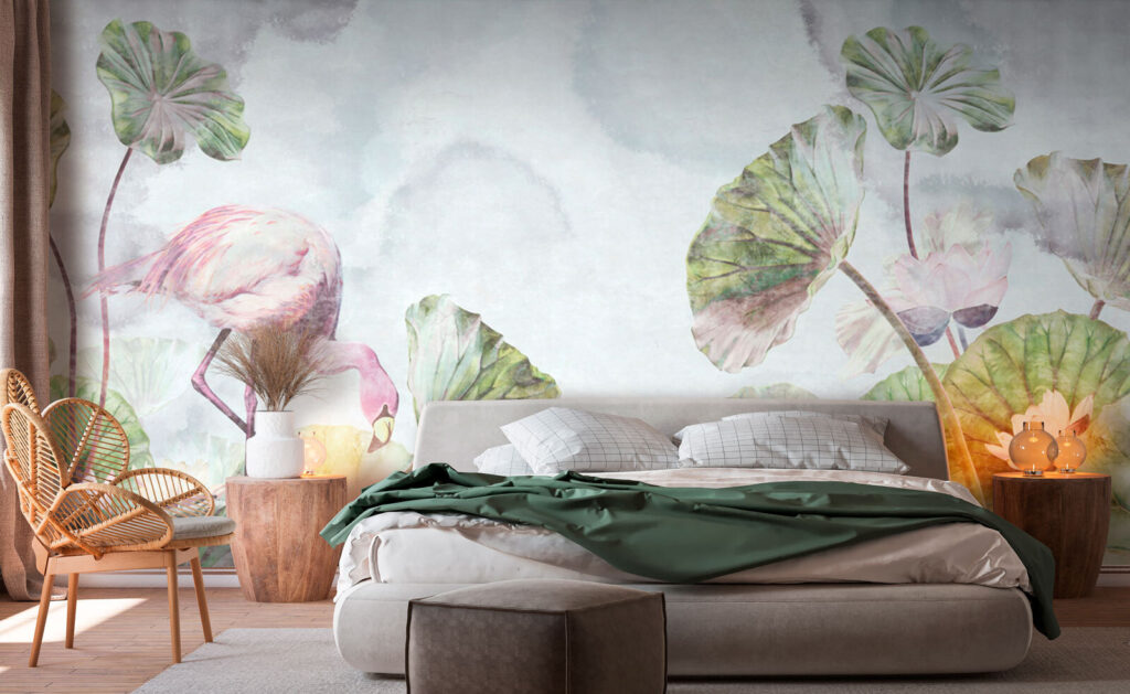 Lótus e flamingo — interior 1