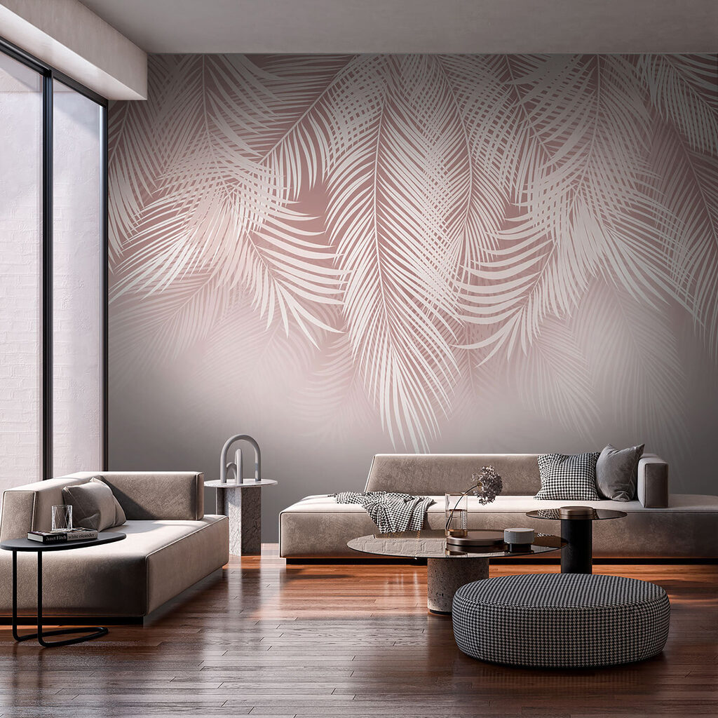Folhas cor-de-rosa na neblina — interior 3