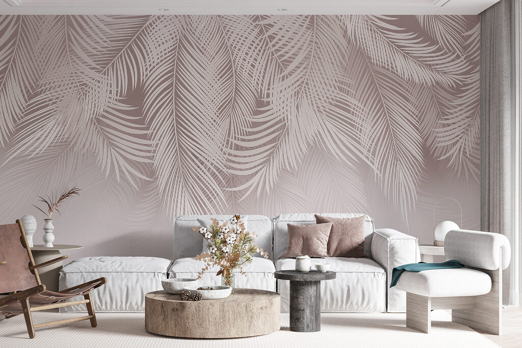 Folhas cor-de-rosa na neblina — interior 4