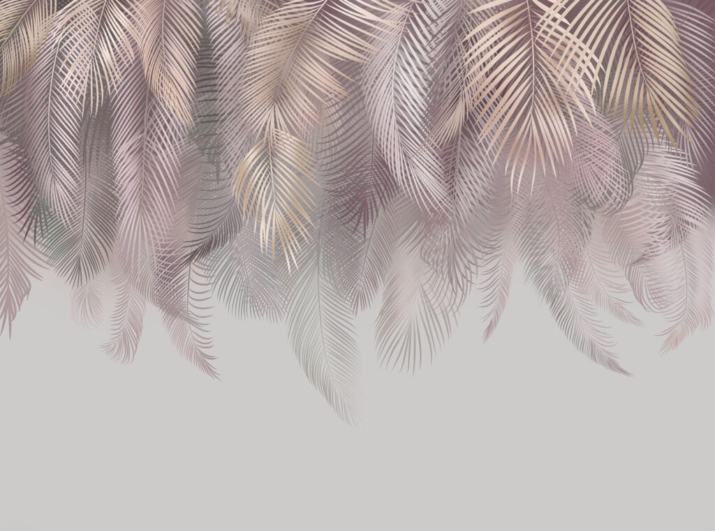 Palmas azuis a pender — design completo