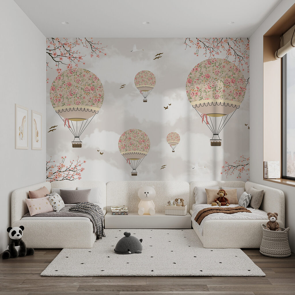 Balões com grinaldas — interior 4