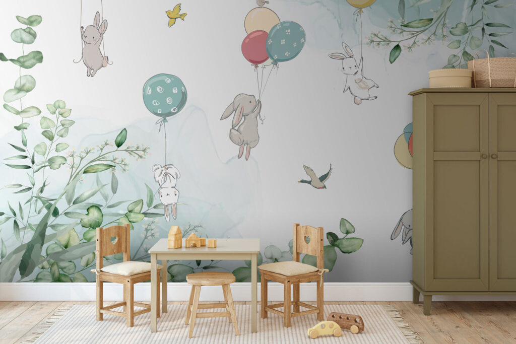 Animais suspensos em ramos — interior 1