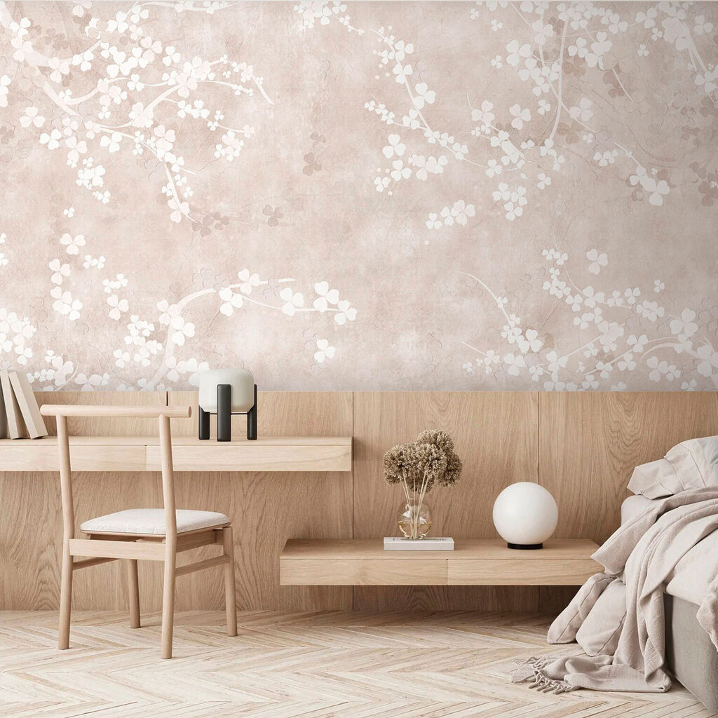 Flores brancas em patina — interior 4