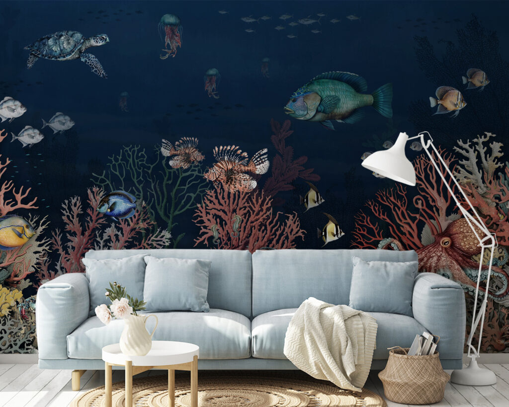 Recife em azul-escuro — interior 4