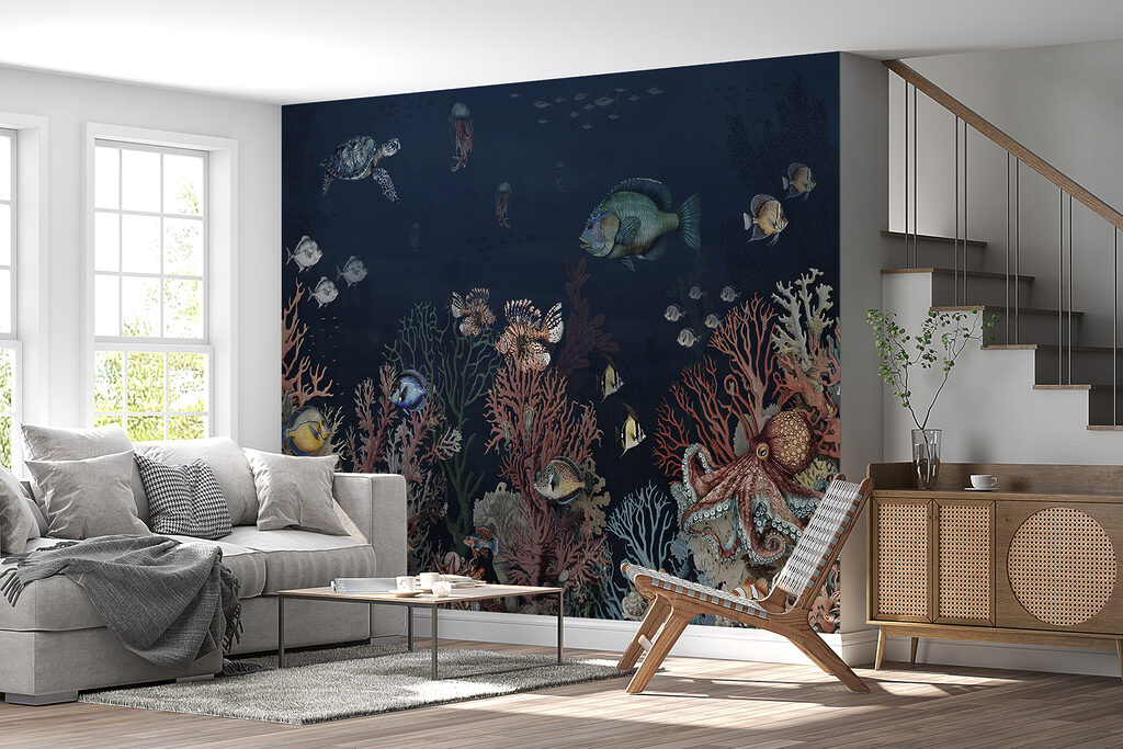 Recife em azul-escuro — interior 8