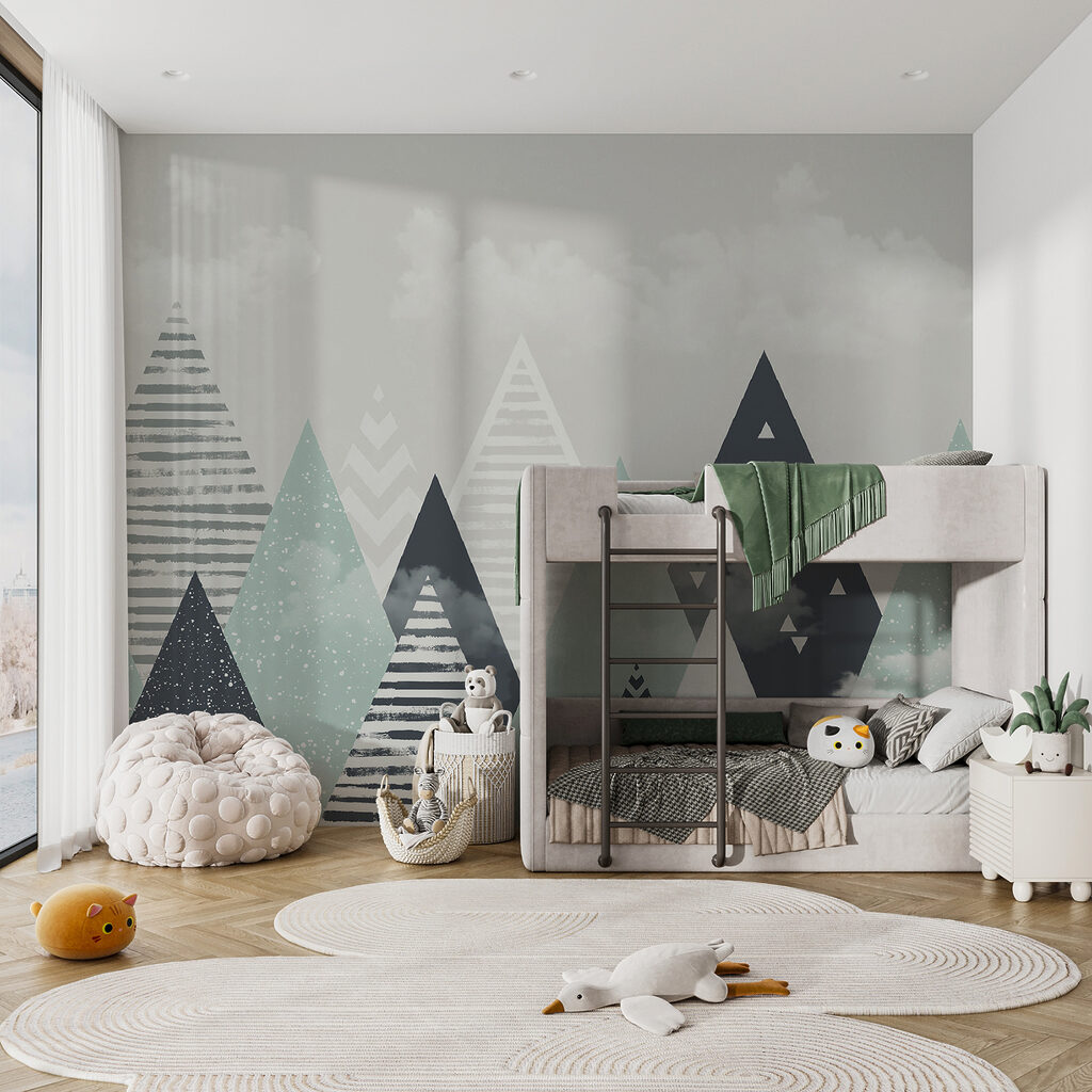 Montanhas riscadas sob nuvens — interior 4