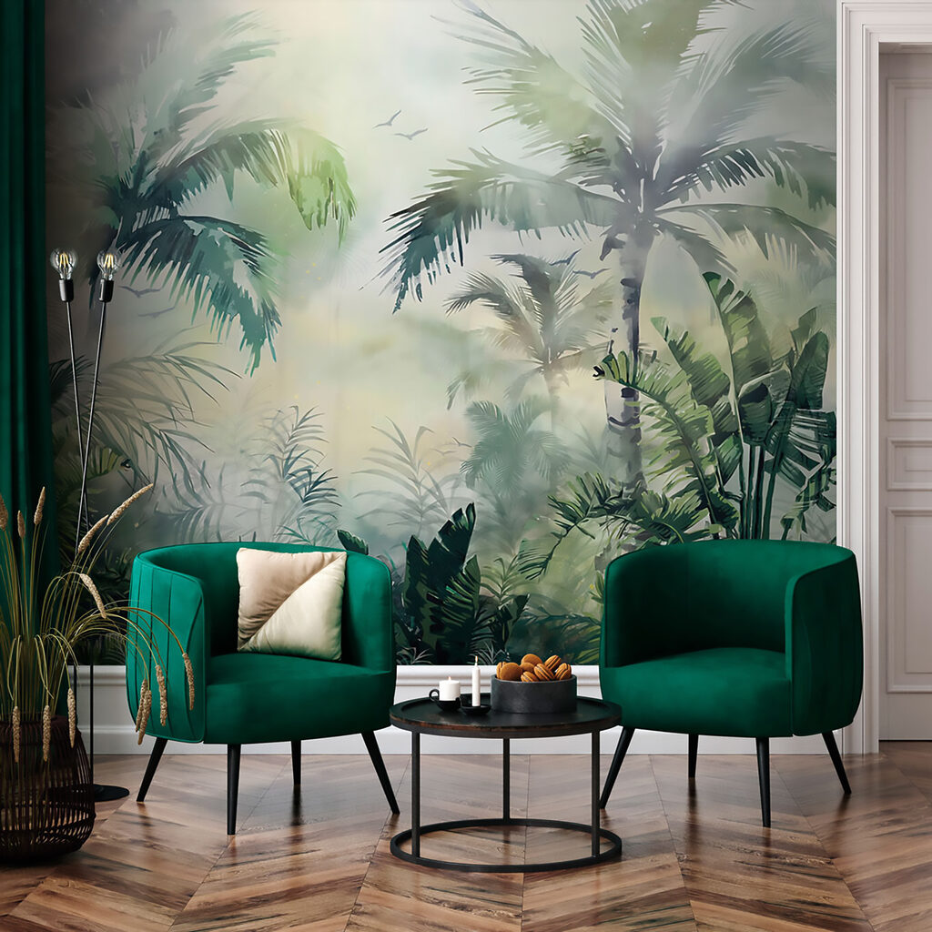 Selva em verde suave — interior 4