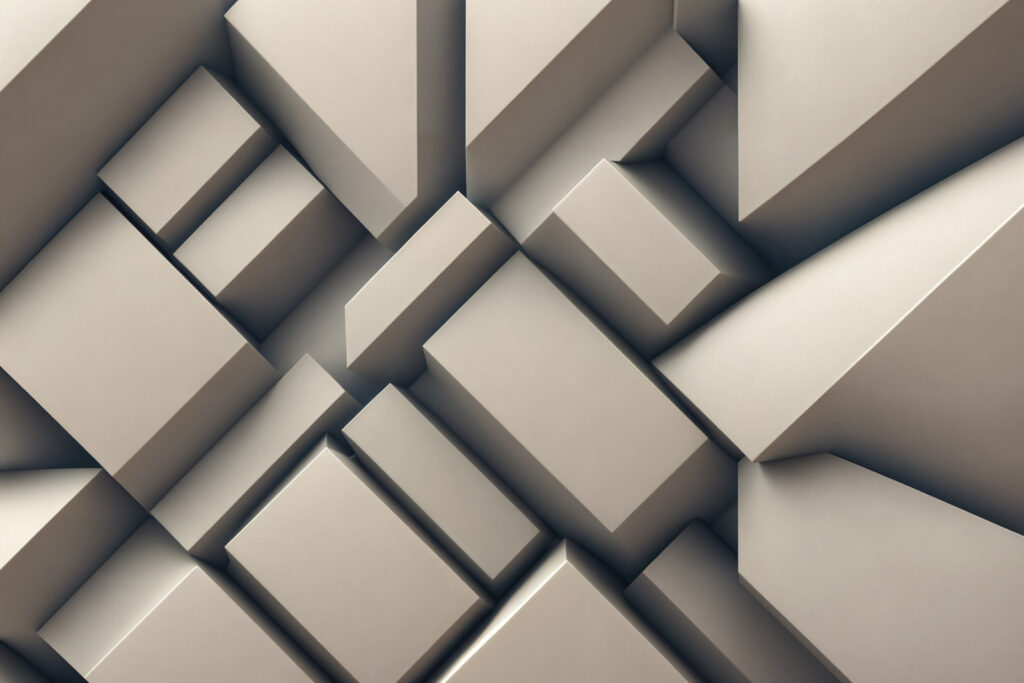 Barras cinzentas em ritmo — design completo