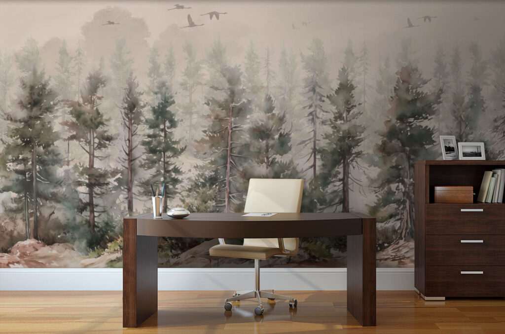 Rochas cinzentas e pinheiros — interior 2