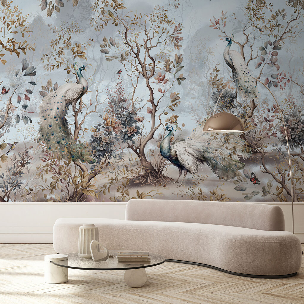 Bosque com aves claras — interior 4