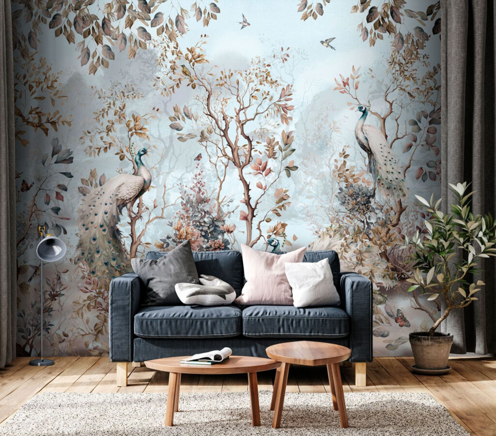 Bosque com aves claras — interior 3