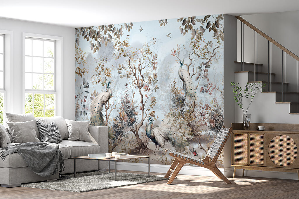 Bosque com aves claras — interior 5