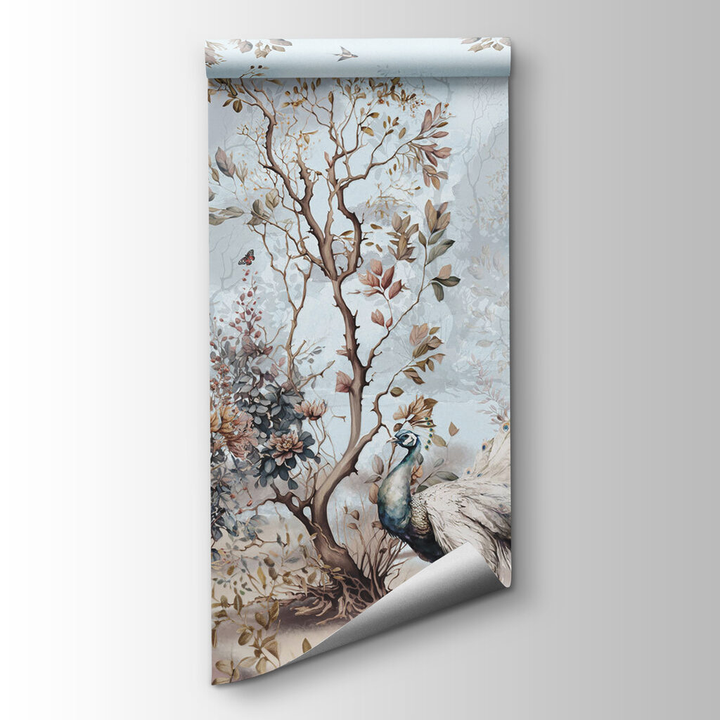 Bosque com aves claras — vista do produto