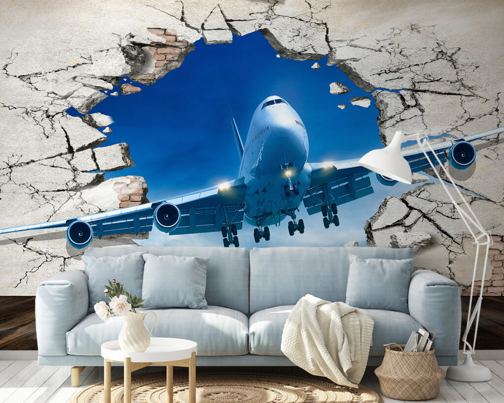 Avião através da parede — interior 2
