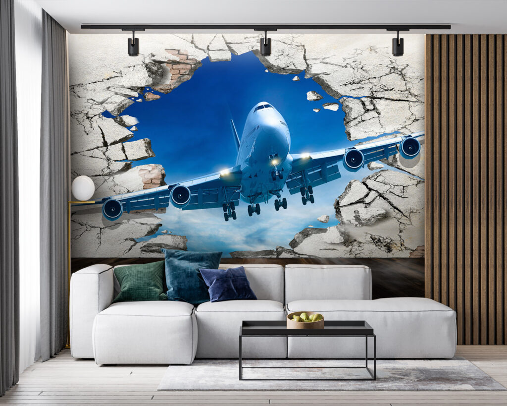 Avião através da parede — interior 3