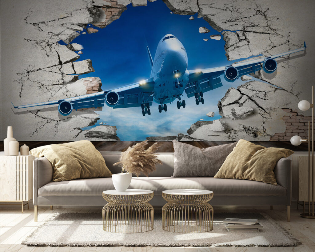 Avião através da parede — interior 5