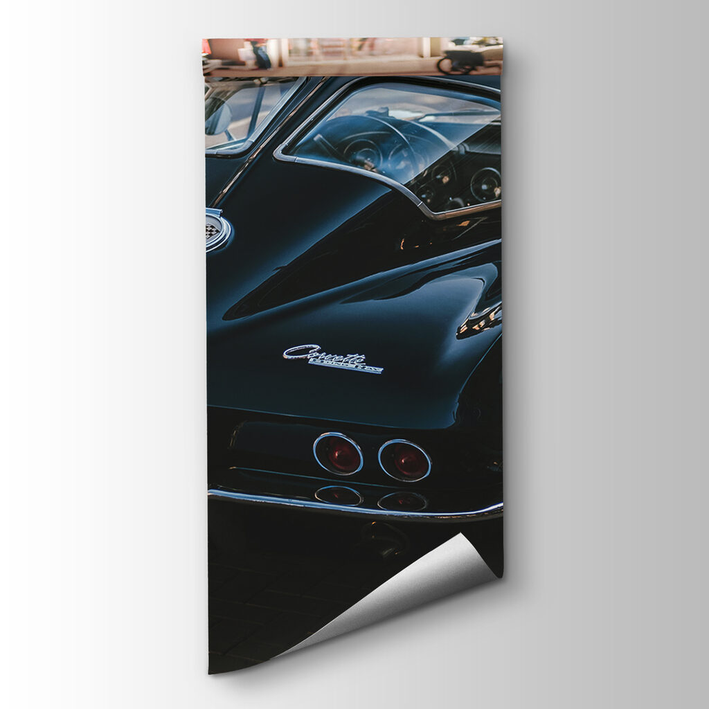 Carro clássico preto — vista do produto