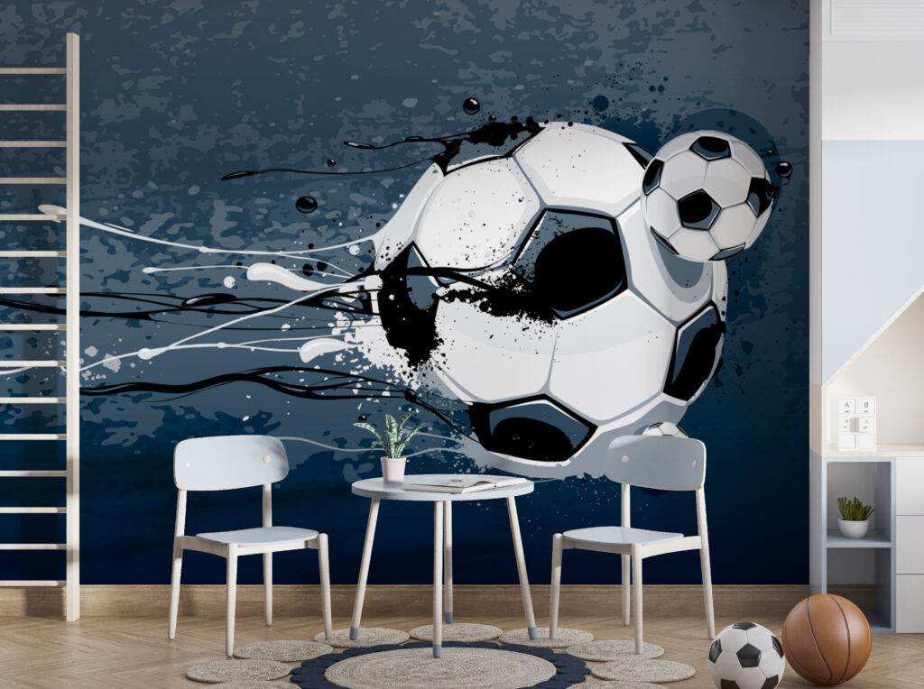 Futebol em azul — interior 2