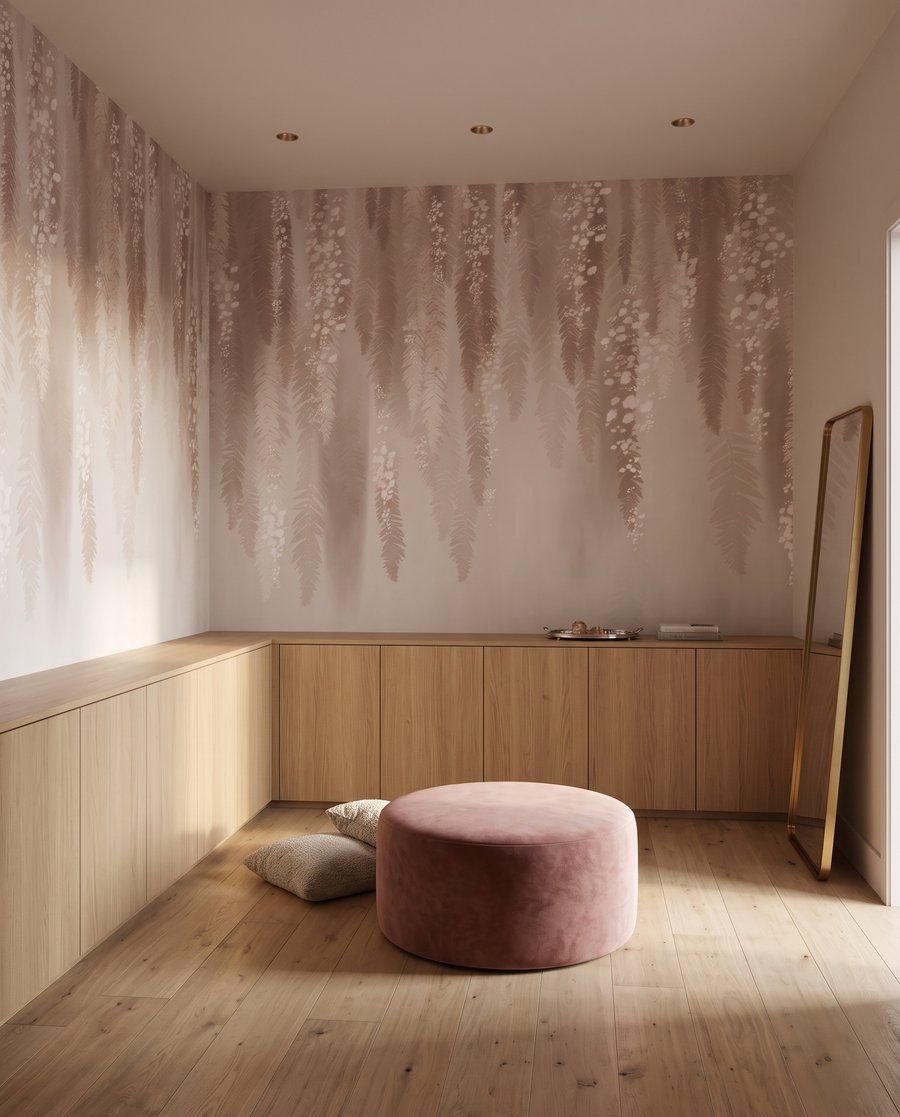 Grinaldas de flores cor-de-rosa — interior 6
