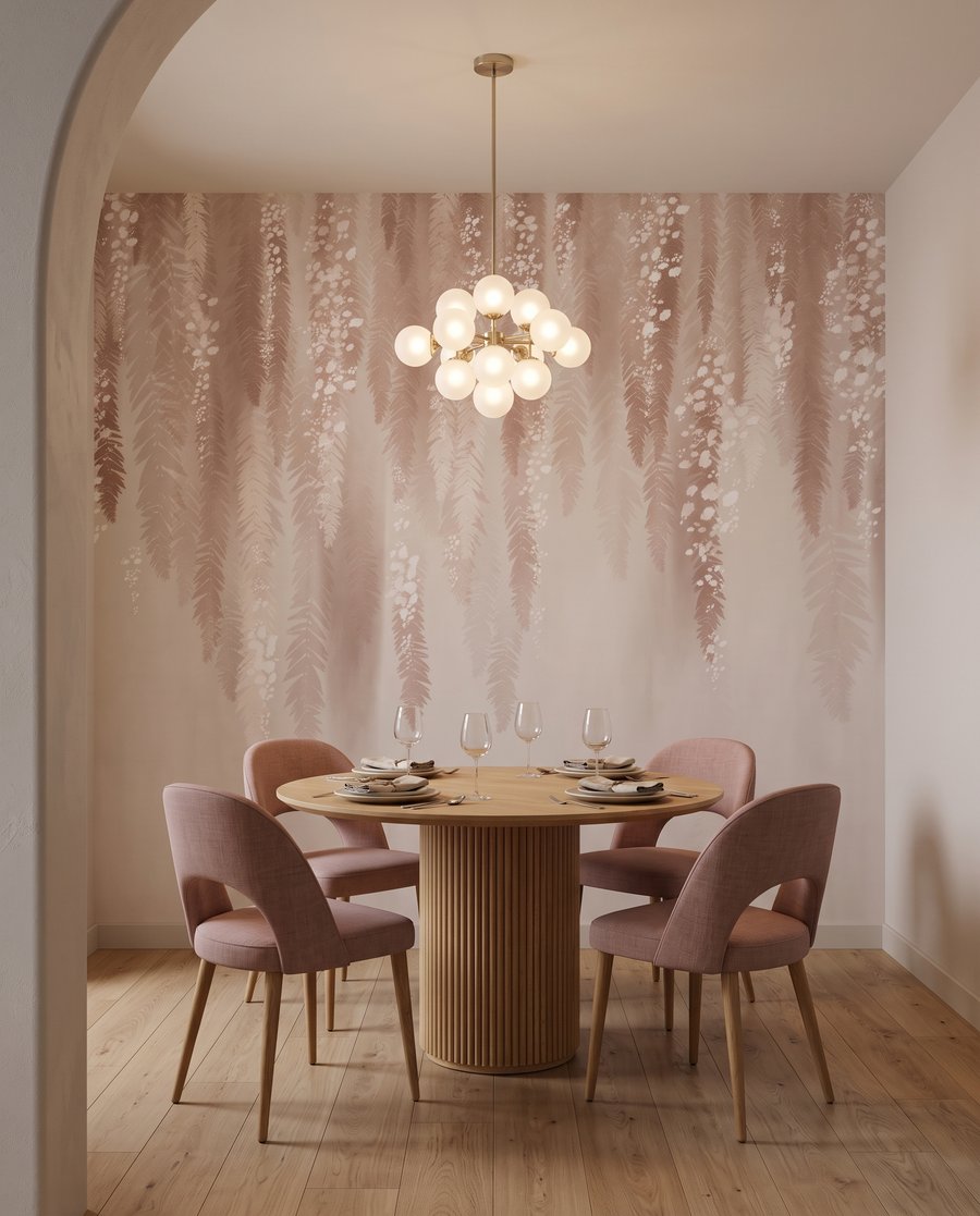 Grinaldas de flores cor-de-rosa — interior 7