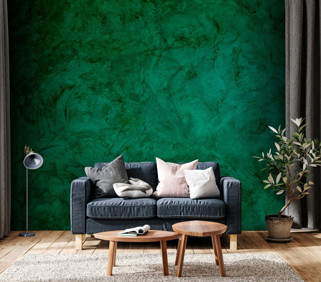 Verde esmeralda com veios — interior 3