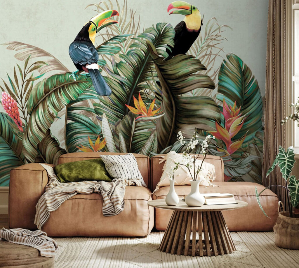 Tucanos entre verde-selva — interior 1