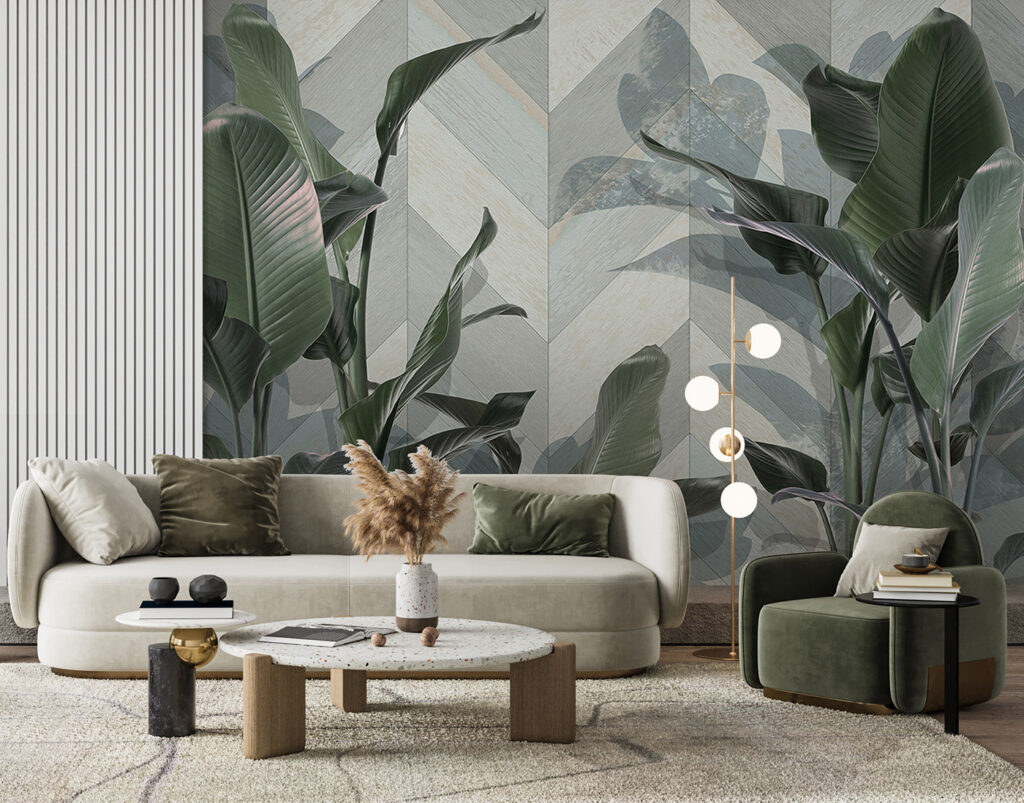 Folhas sobre planos inclinados — interior 1