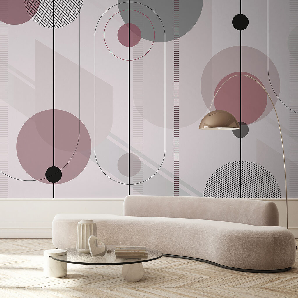 Círculos sobre riscas finas — interior 2