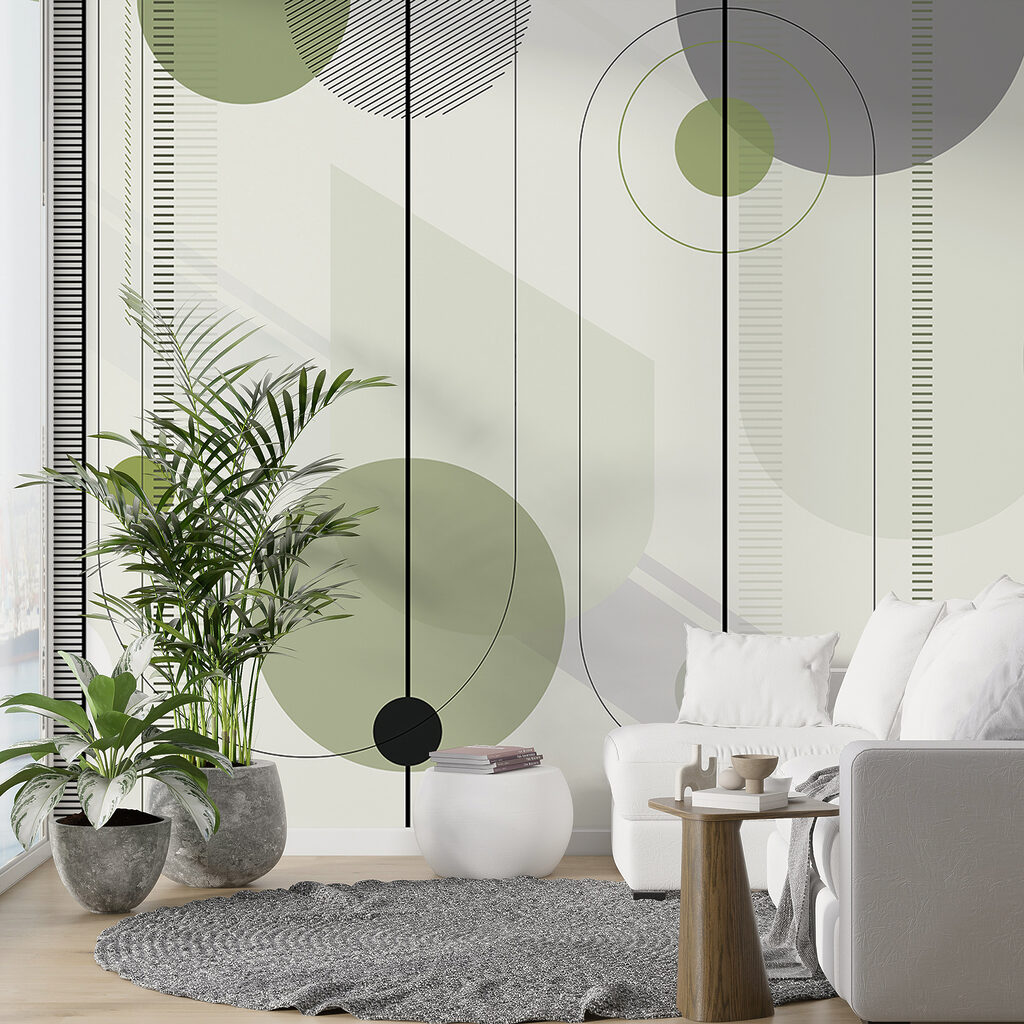 Círculos sobre riscas finas — interior 2