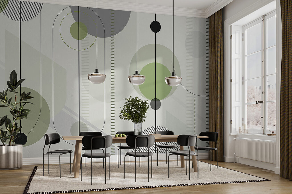 Círculos sobre riscas finas — interior 3