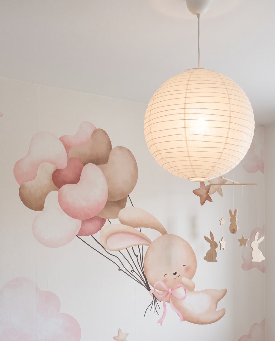 Coelhinhos sobre nuvens cor-de-rosa — interior 4