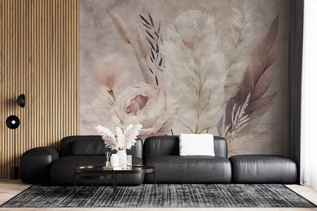 Rosa entre gramíneas secas — interior 7