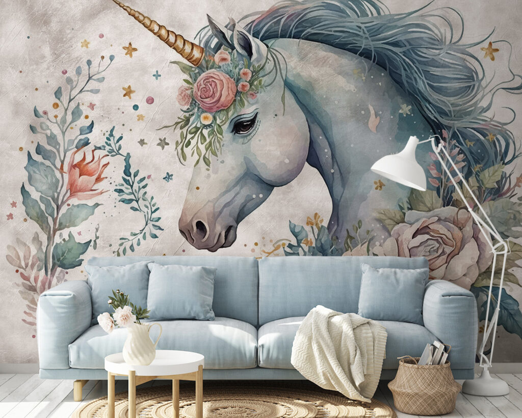Unicórnio de juba floral — interior 4