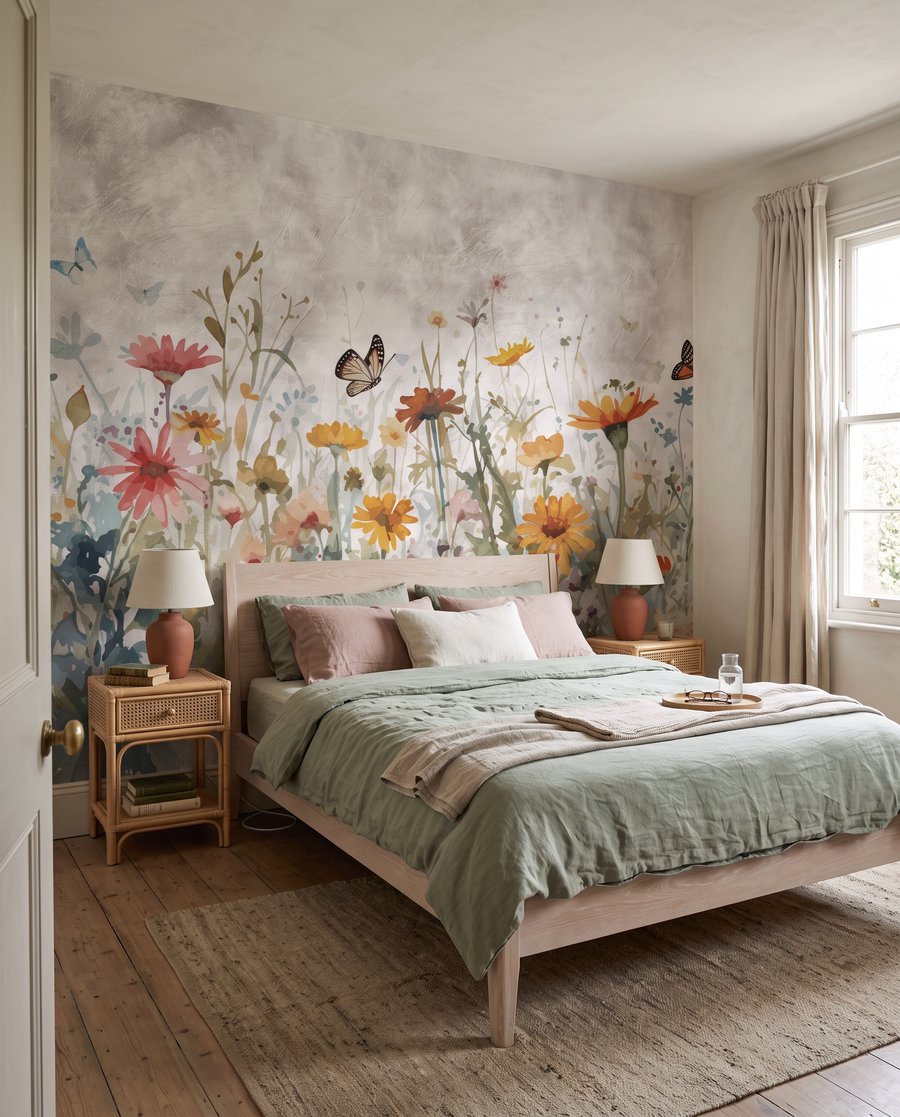 Borboletas sobre flores silvestres — interior 2