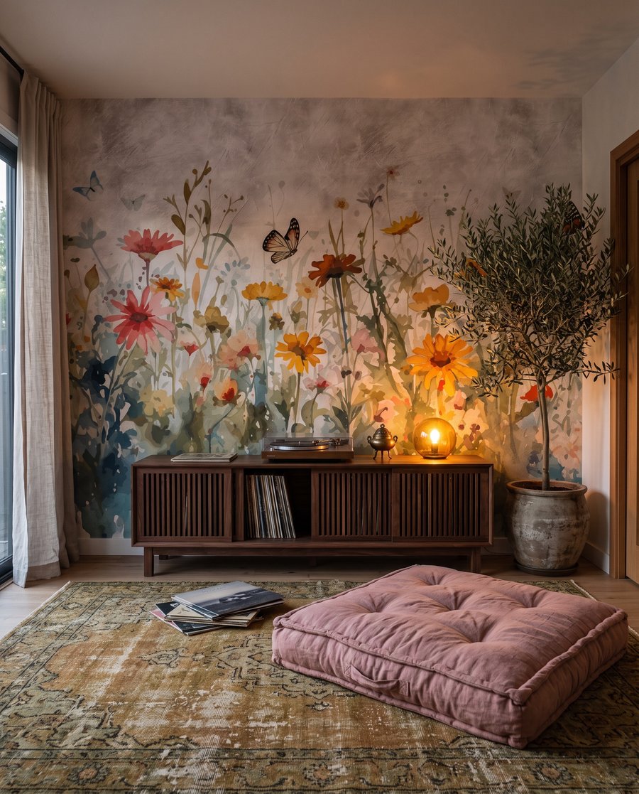 Borboletas sobre flores silvestres — interior 3