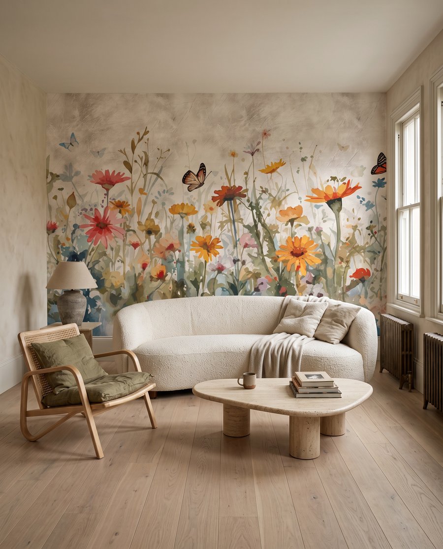 Borboletas sobre flores silvestres — interior 4