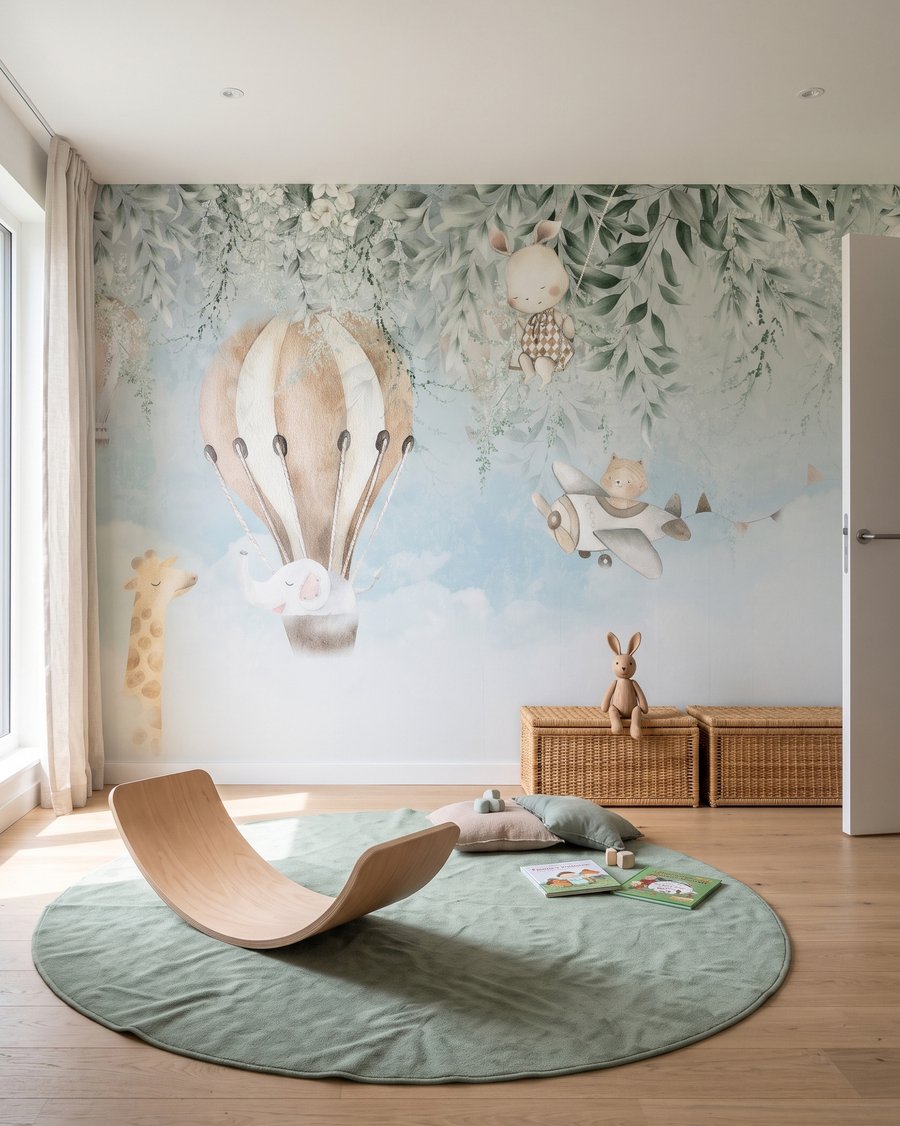 Balões com animais num interior