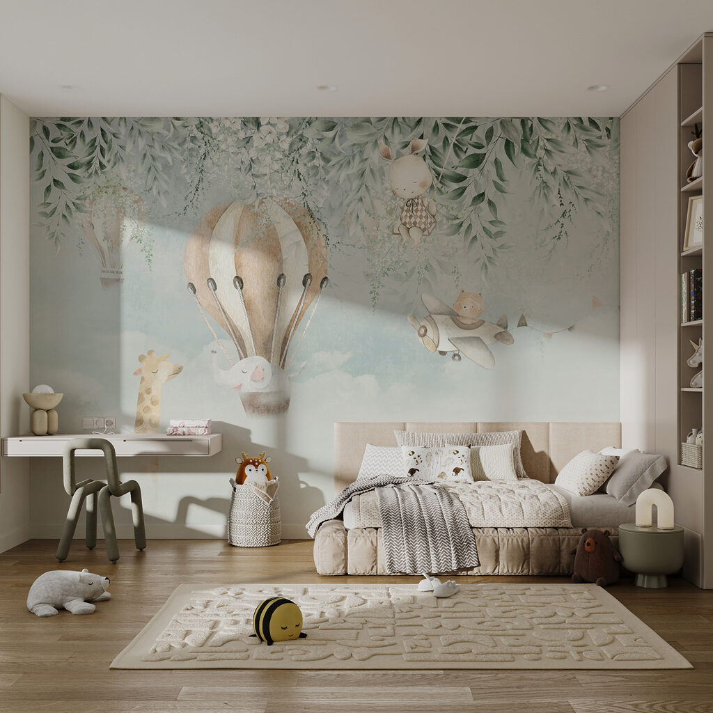 Balões com animais num interior