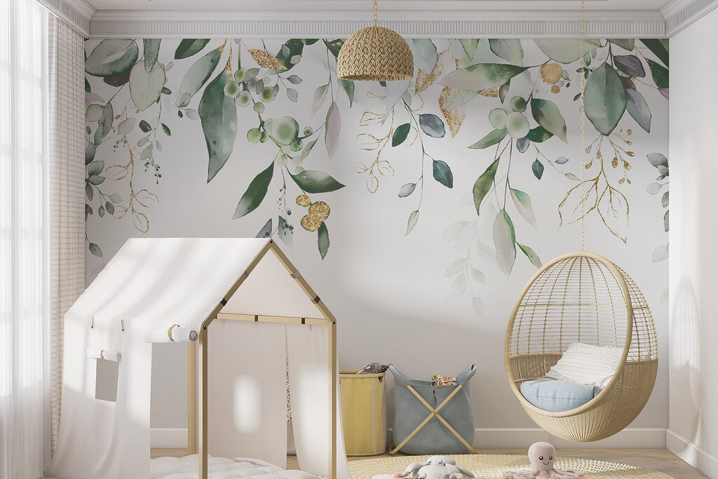 Folhagem sobre branco — interior 6